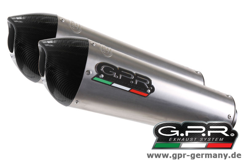 GPR GPE ANNIVERSARY TITANIUM KTM LC8 SMT 990 2008-14 Bolt On Doppelendschalldämpfer Auspuff mit Kat